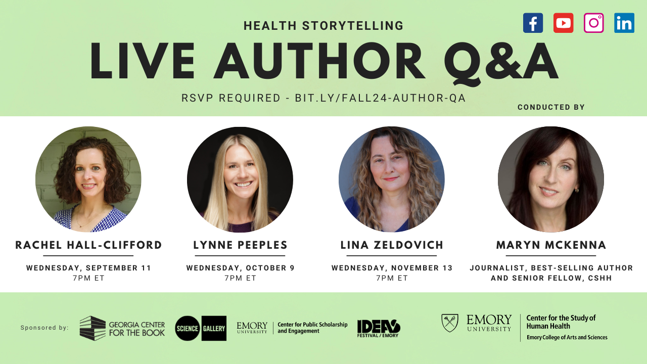 Health Storytelling Schedule Fall 2024